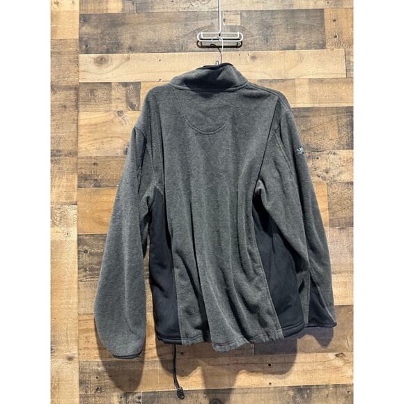 IZOD- Classic Full Zip- Gray- Fleece Jacket- Women Size L - Picture 3 of 7